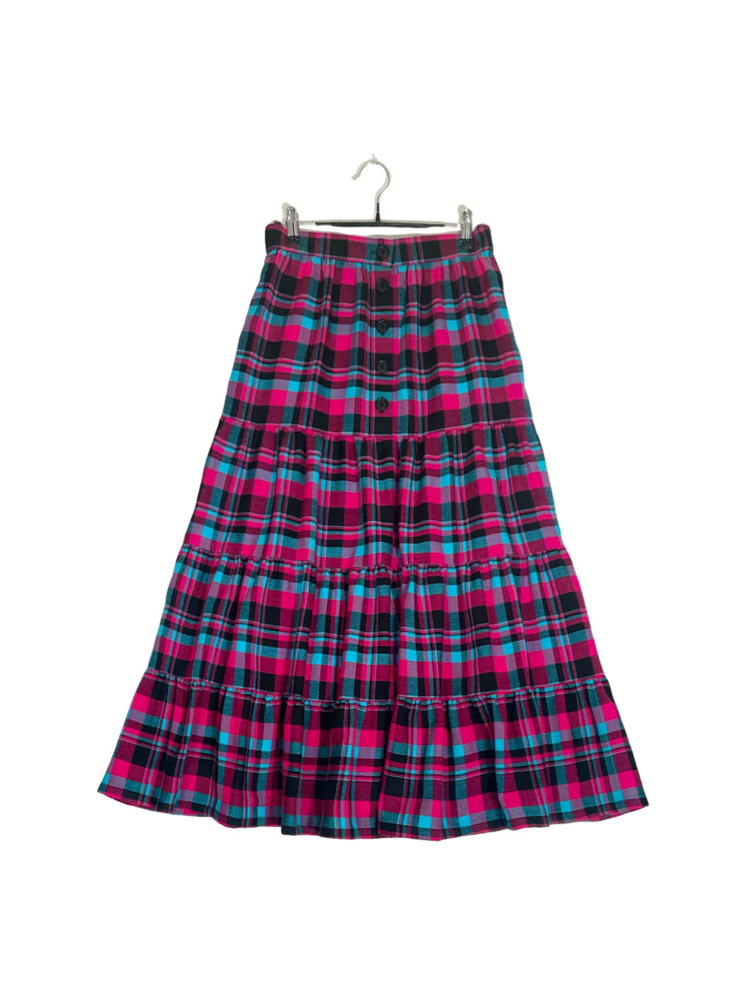 Maasai Shuka Tiered Skirt #51 <M>