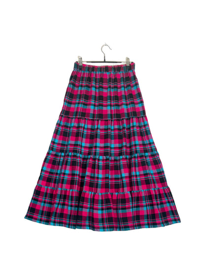 Maasai Shuka Tiered Skirt #51 <M>