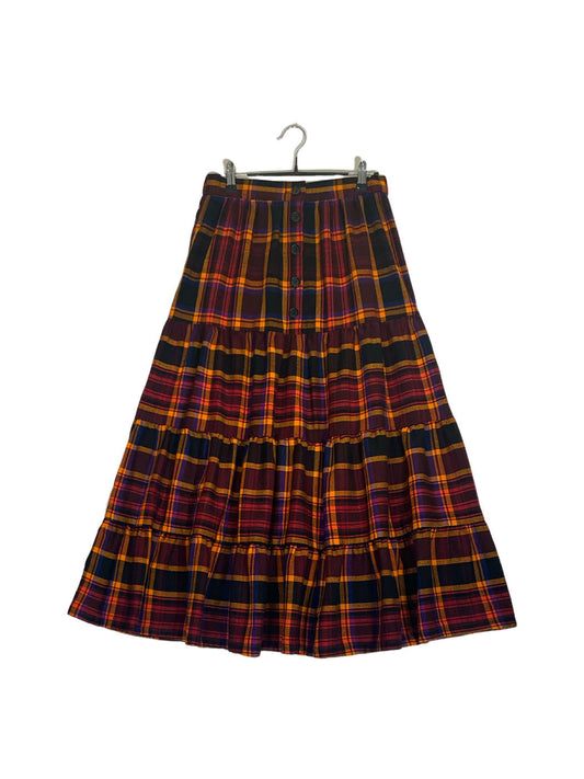 Maasai Shuka Tiered Skirt #45 <M>