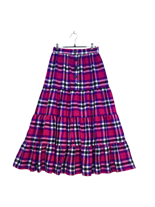 Maasai Shuka Tiered Skirt #82 <M>