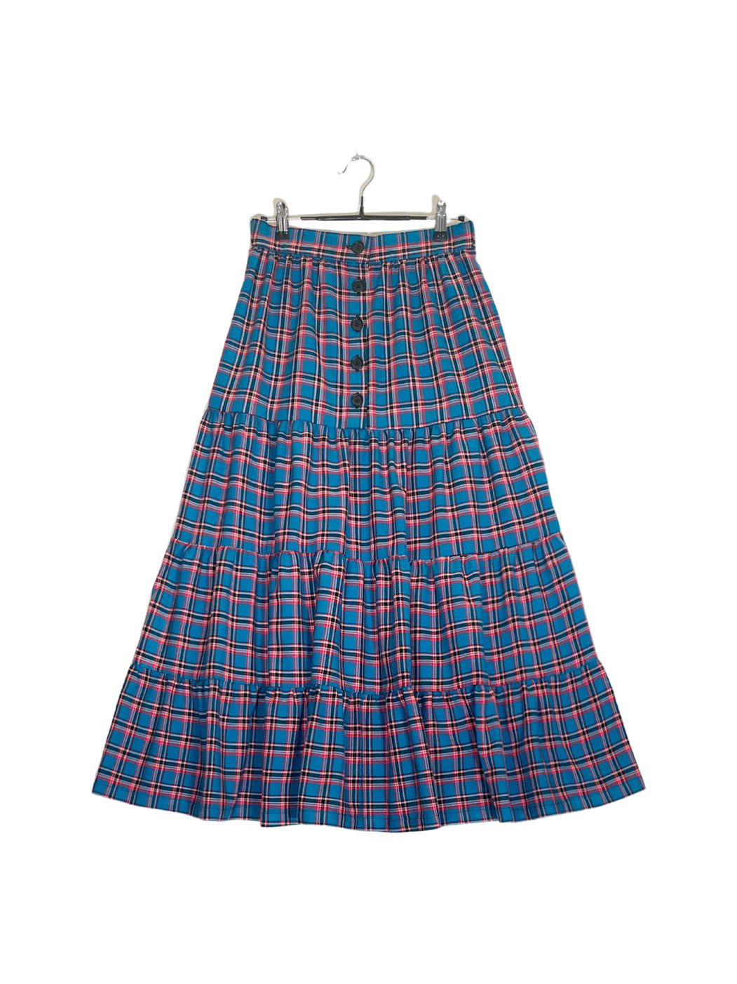 Maasai Shuka Tiered Skirt #39 <M>