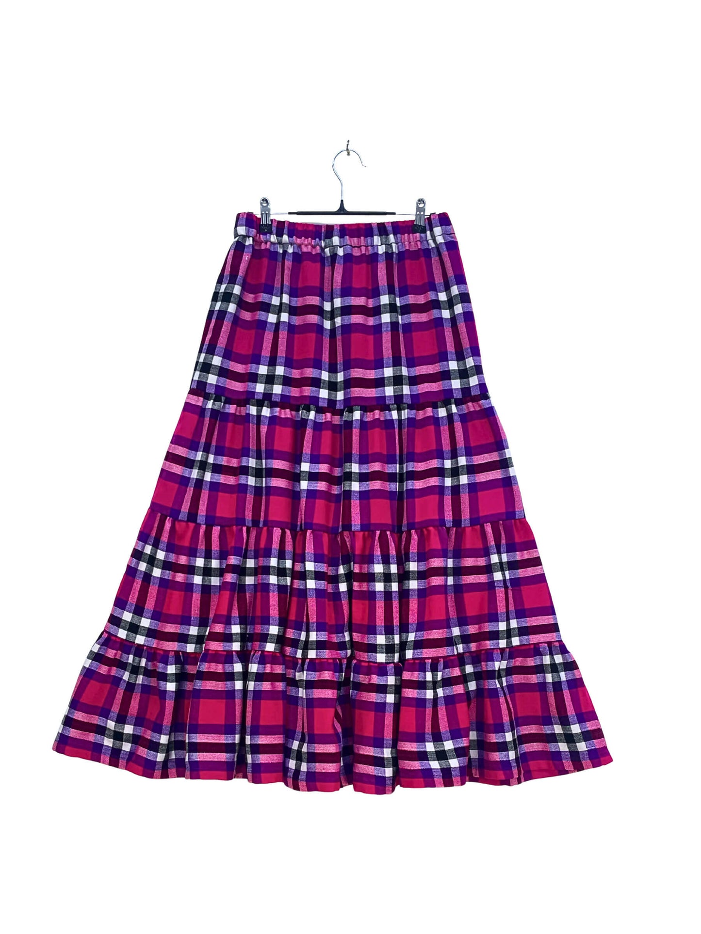 Maasai Shuka Tiered Skirt #82 <M>