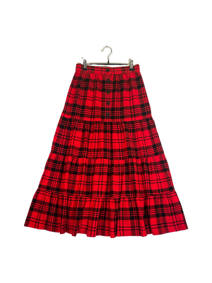 Maasai Shuka Tiered Skirt #53 <M>