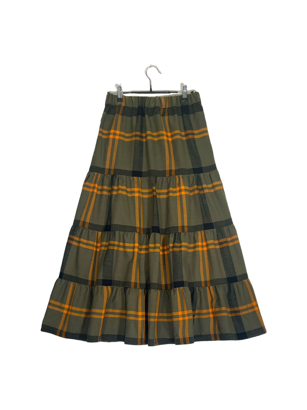 Maasai Shuka Tiered Skirt #16 <M>