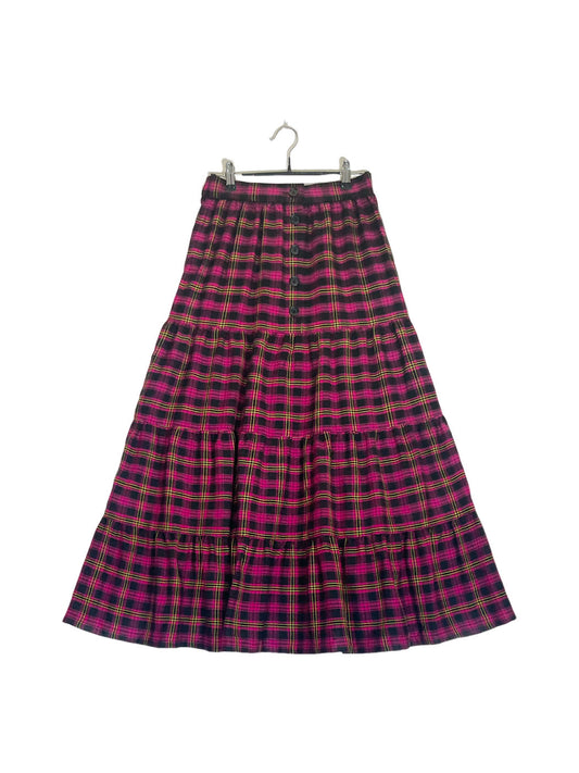 Maasai Shuka Tiered Skirt #65 <M>