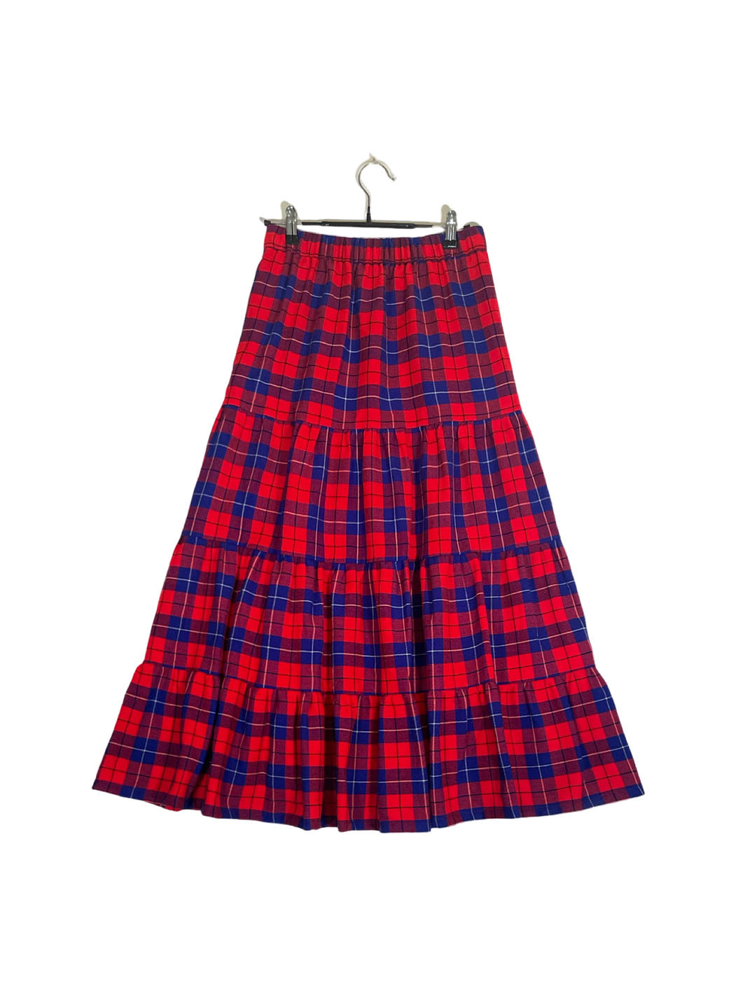 Maasai Shuka Tiered Skirt #68 <M>