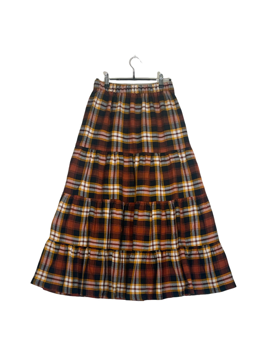 Maasai Shuka Tiered Skirt #79 <M>