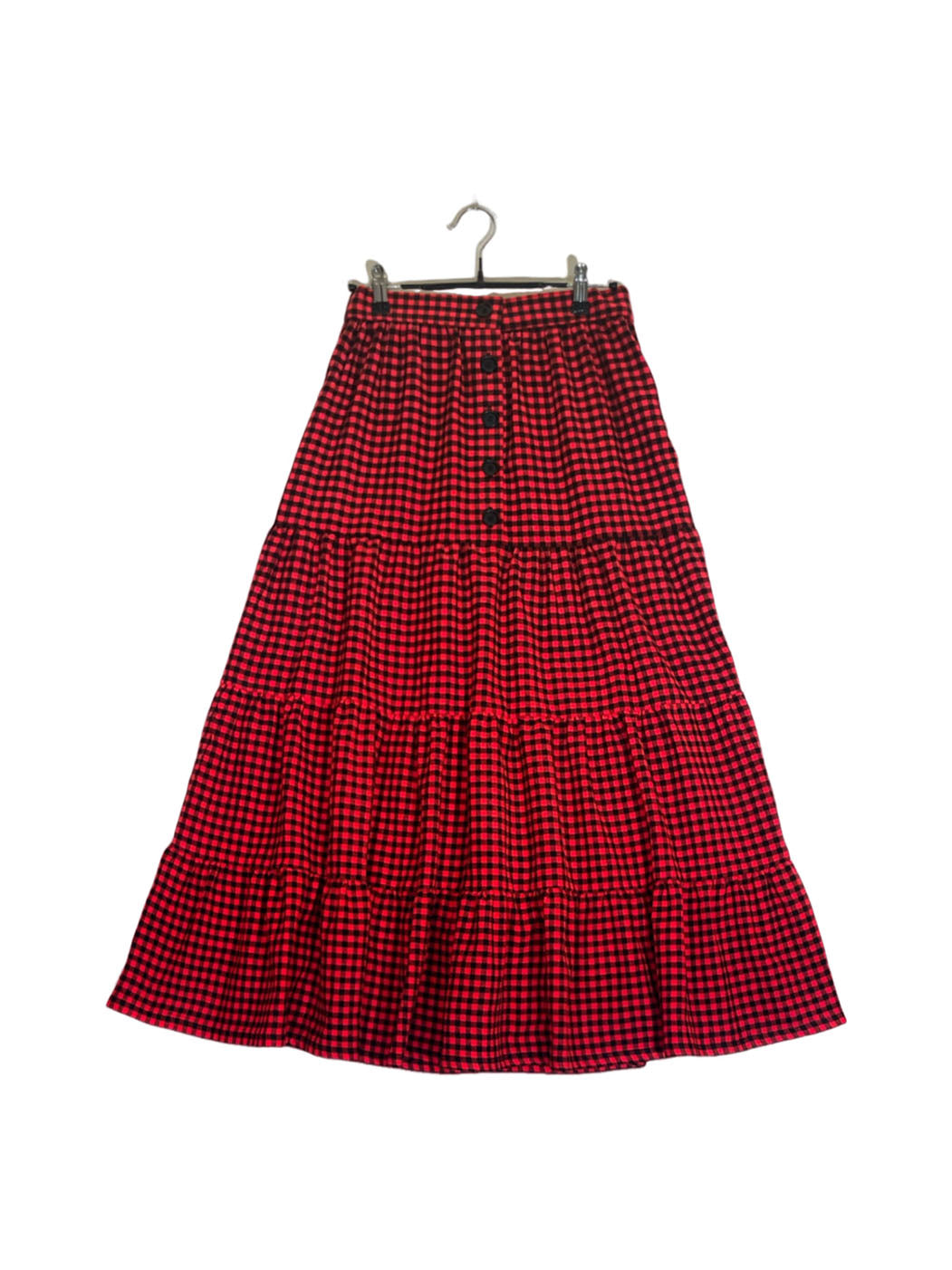 Maasai Shuka Tiered Skirt #4 <M>