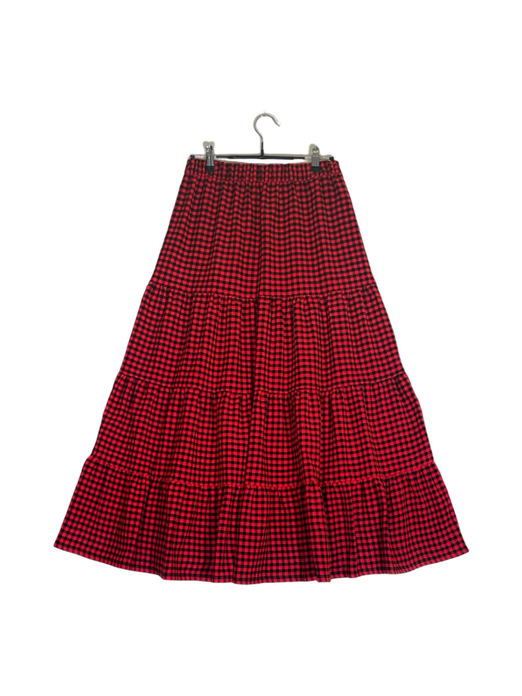 Maasai Shuka Tiered Skirt #4 <M>