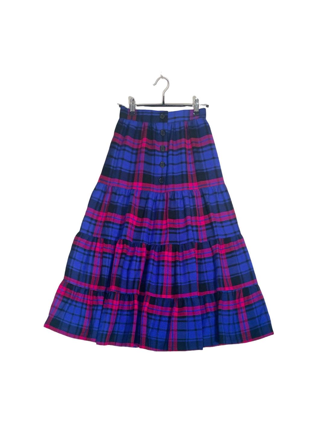 Maasai Shuka Tiered Skirt #42 <S>