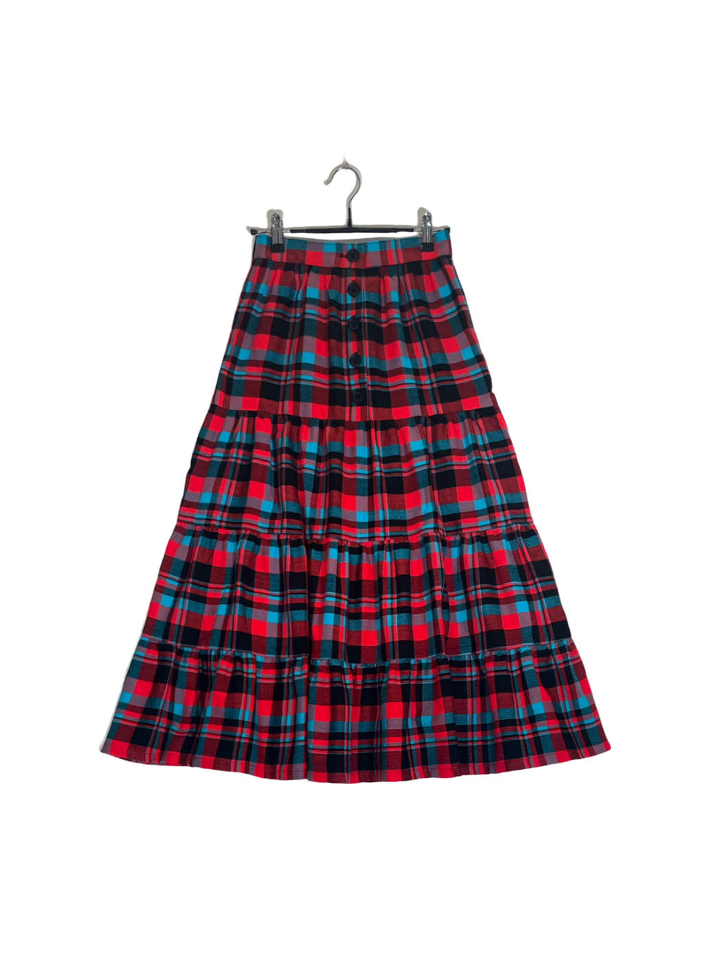 Maasai Shuka Tiered Skirt #66 <S>