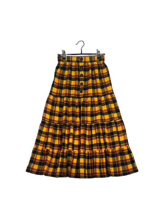 Maasai Shuka Tiered Skirt #64 <S>