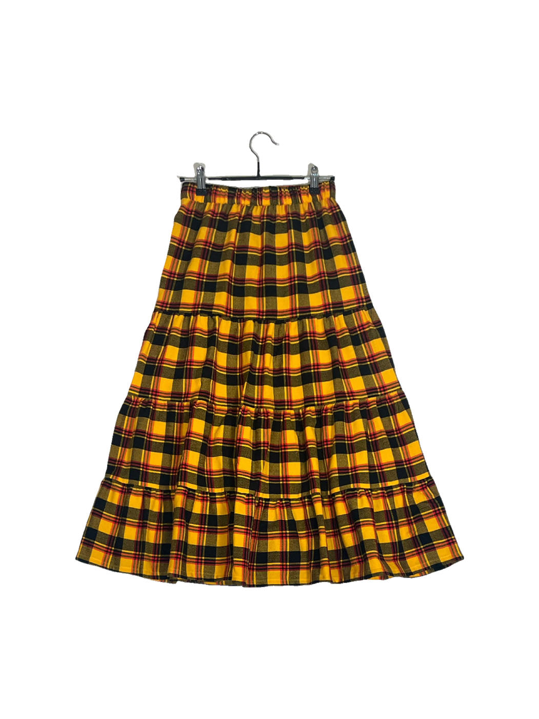 Maasai Shuka Tiered Skirt #64 <S>