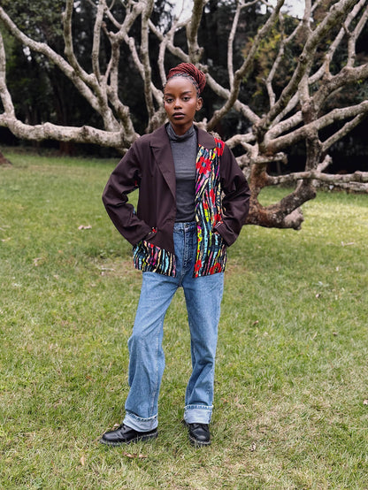 Patchwork Blazer Jacket