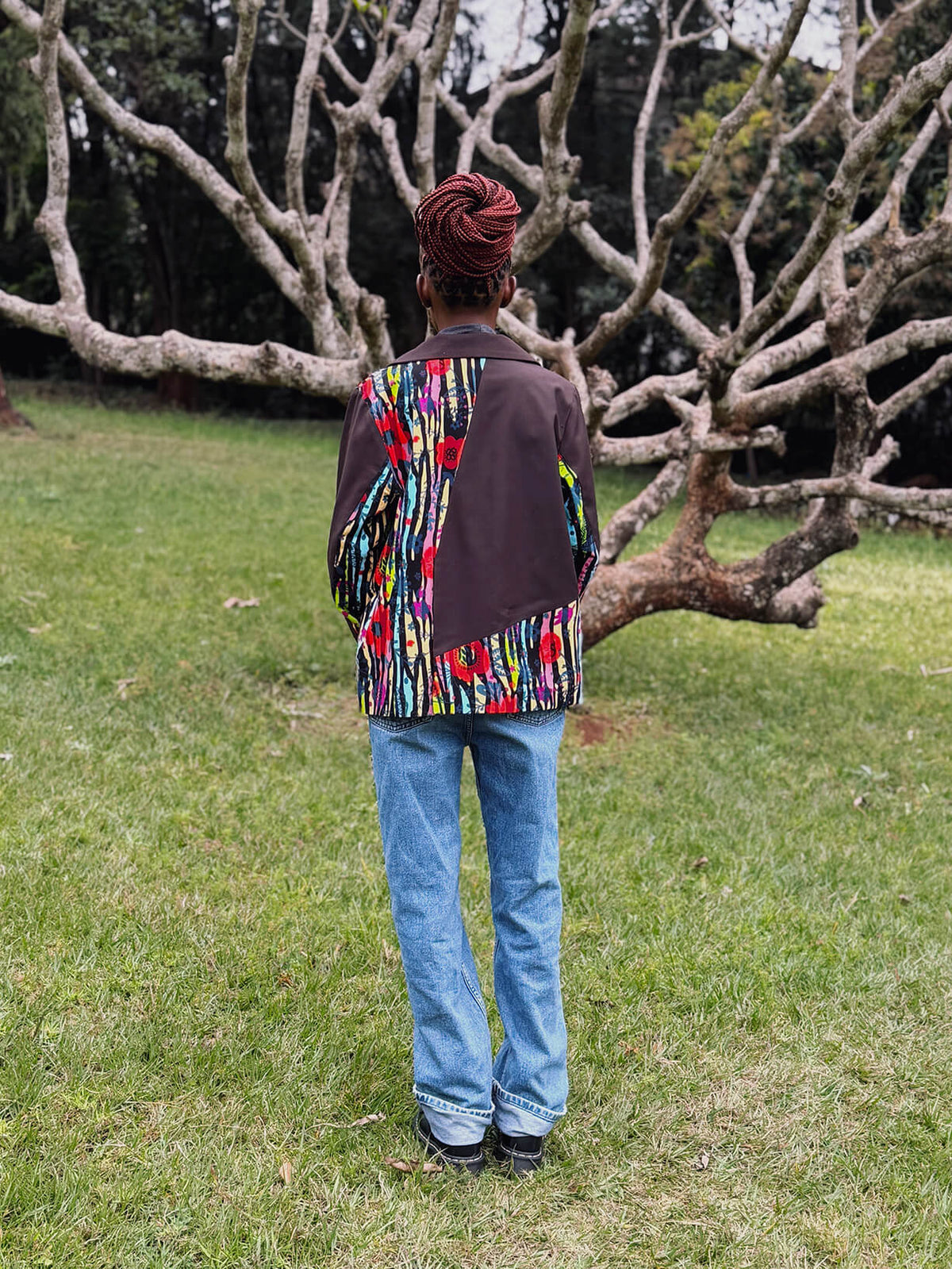 Patchwork Blazer Jacket
