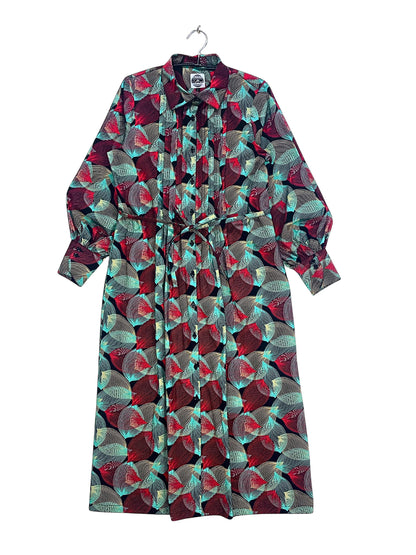 Pleated Shirt Dress #856 <L>