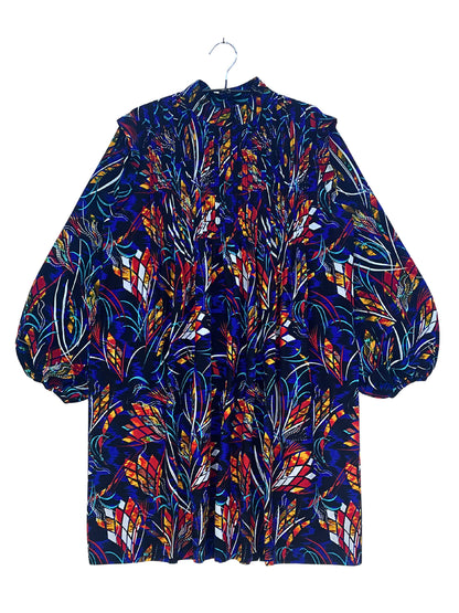 ピンタックスモックワンピース