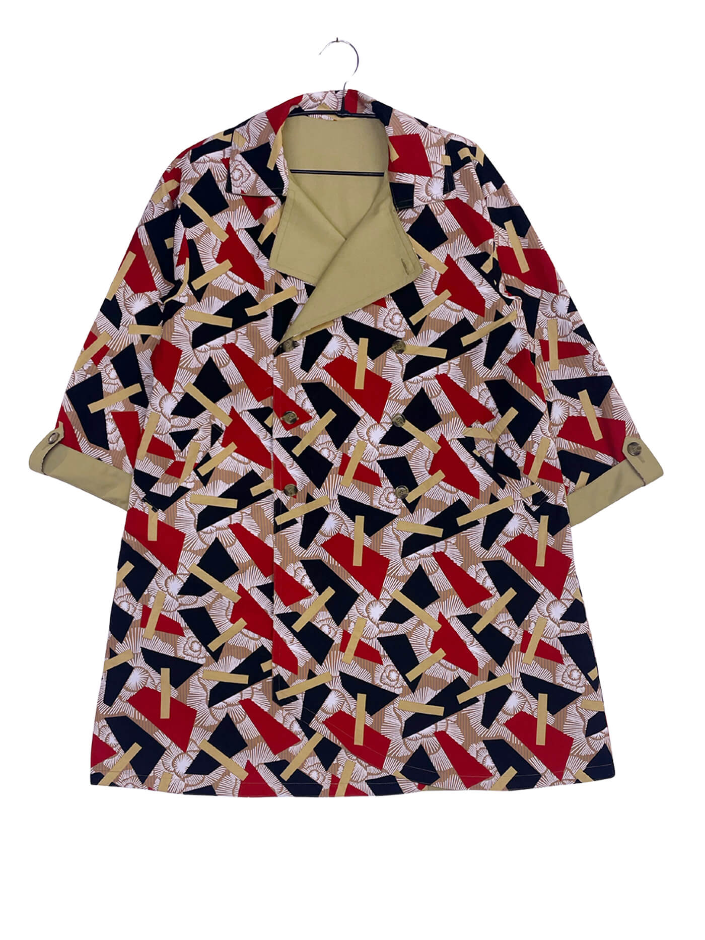 Reversible Balmacaan Coat – nomadic artisan Reversible Balmacaan Coat – nomadic artisan