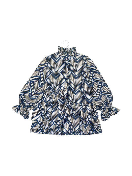 Ruffle Collar Blouse #645 <M>