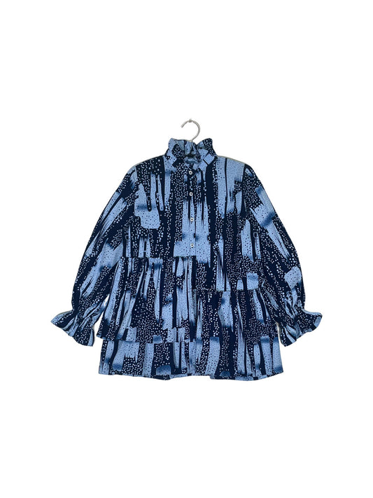 Ruffle Collar Blouse #533 <S>