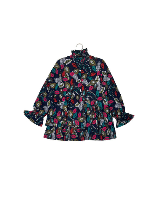 Ruffle Collar Blouse #130 <S>