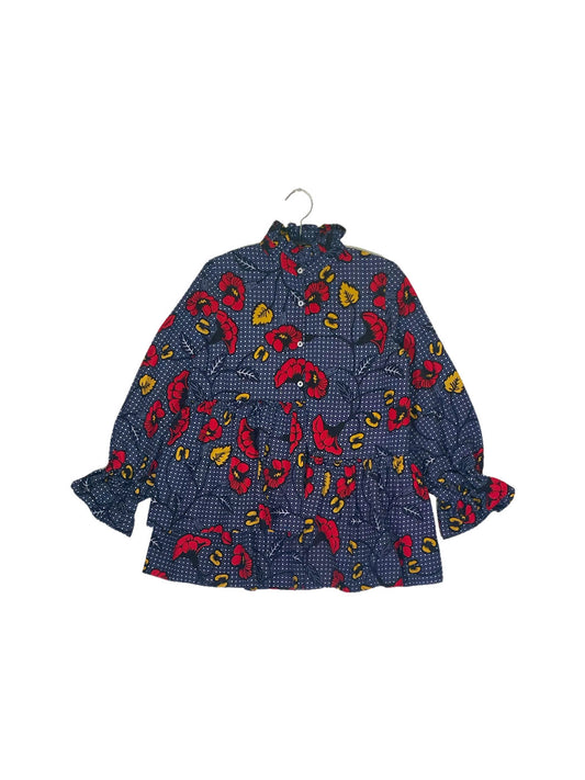 Ruffle Collar Blouse #532 <S>