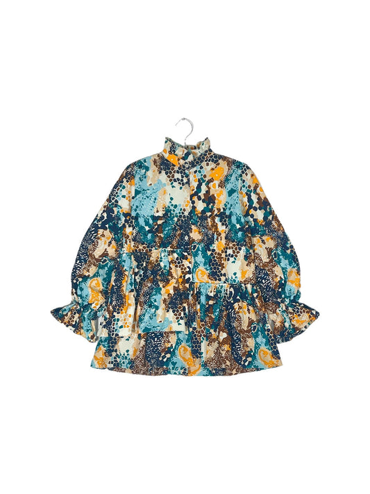 Ruffle Collar Blouse #610 <S>
