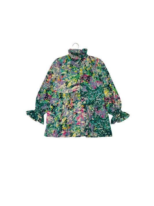 Ruffle Collar Blouse #635 <S>