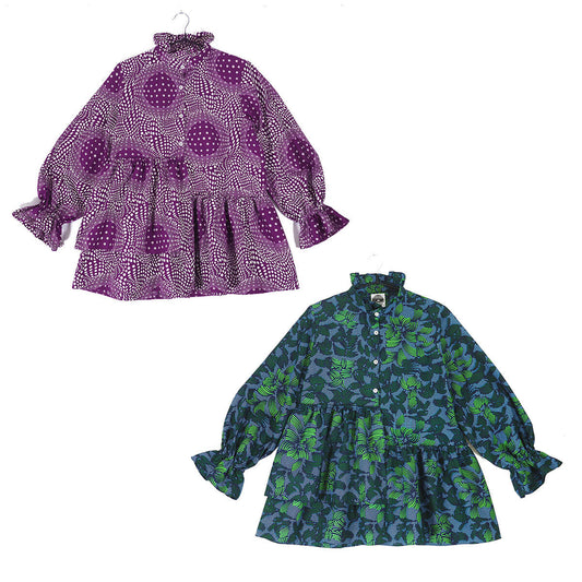Ruffle Collar Blouse <Semi-custom Order>
