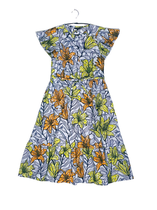Ruffle Sleeve Dress #773 <S>