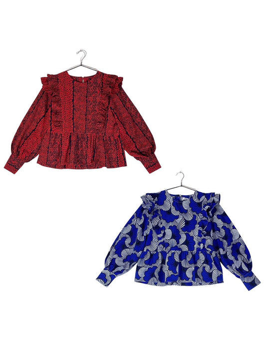 Triple Ruffle Blouse