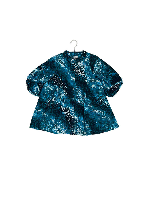 Volume Sleeve Flared Shirt #618 <L>