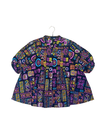 Volume Sleeve Flared Shirt #741 <L>
