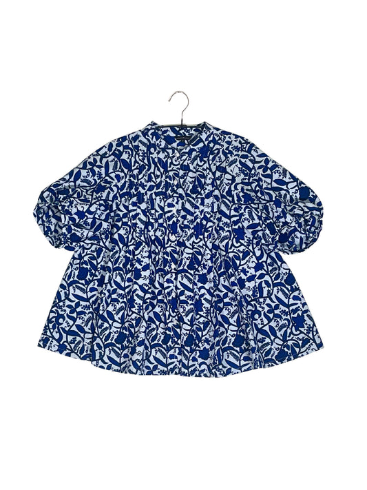 Volume Sleeve Flared Shirt #792 <L>