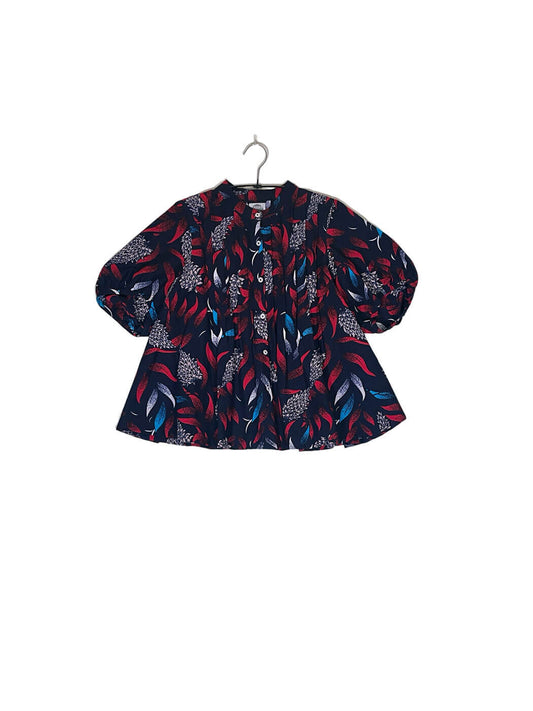 Volume Sleeve Flared Shirt #542 <M>