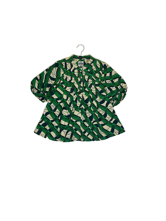 Volume Sleeve Flared Shirt #577 <M>