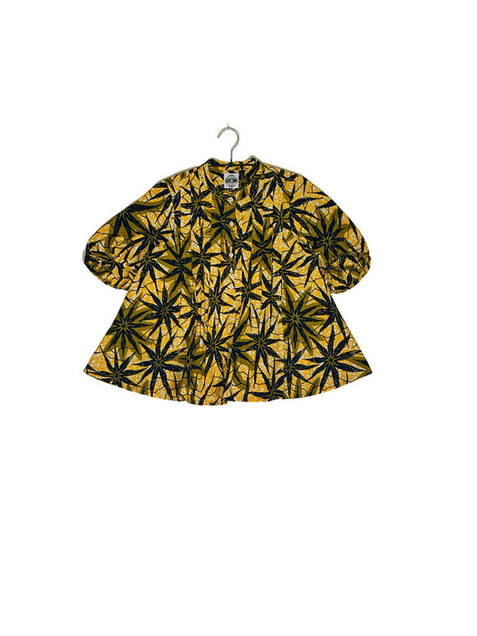 Volume Sleeve Flared Shirt #443 <M>