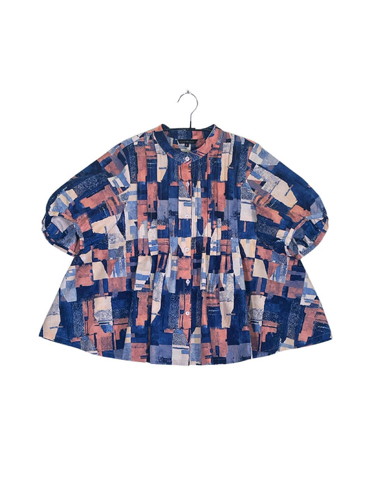 Volume Sleeve Flared Shirt #658 <M>