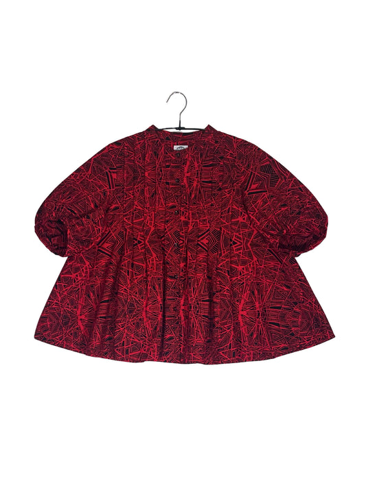Volume Sleeve Flared Shirt #642 <M>