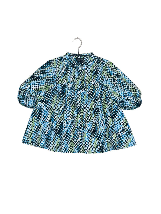 Volume Sleeve Flared Shirt #698 <S>